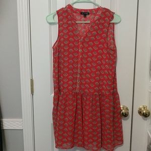Red Dress with Pattern